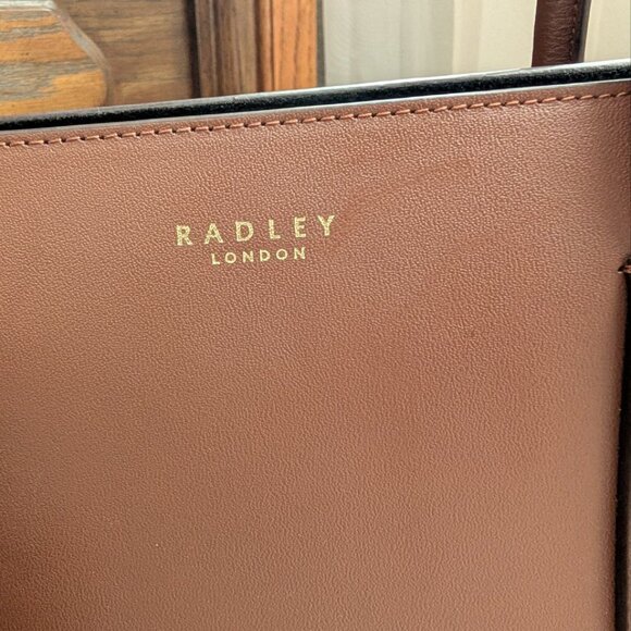 Radley London Liverpool Street 2.0 Medium Leather Satchel Bag Tortoise Color - Picture 3 of 15